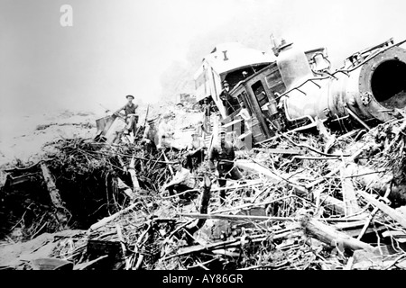 Foto originali di Johnstown Flood in 1889 Pennsylvania PA Foto Stock