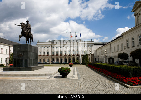 Il palazzo presidenziale, Varsavia, Polonia Foto Stock