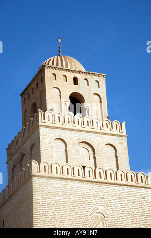 Sidi Moschea Okba chiamato anche Grande moschea, Kairouan in Tunisia Foto Stock