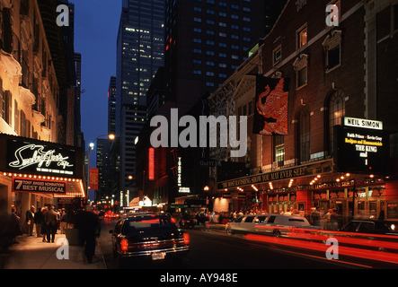 USA New York City 1998 Theater District Foto Stock