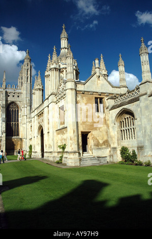 King's College gatehouse alla Corte anteriore, Cambridge Regno Unito Foto Stock