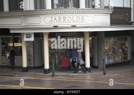 Jarrolds department store ingresso Norwich, Norfolk, Inghilterra Foto Stock