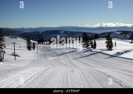 SQUAW VALLEY OLYMPIC VALLEY TAHOE CITY CALIFORNIA usa america stati uniti Foto Stock