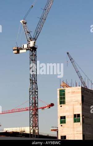 Gru cantiere Foto Stock