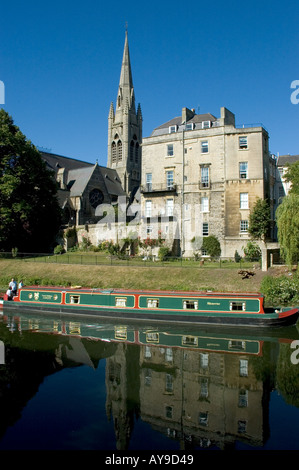 Regno Unito Somerset Bath Georgian House dal fiume Avon Foto Stock