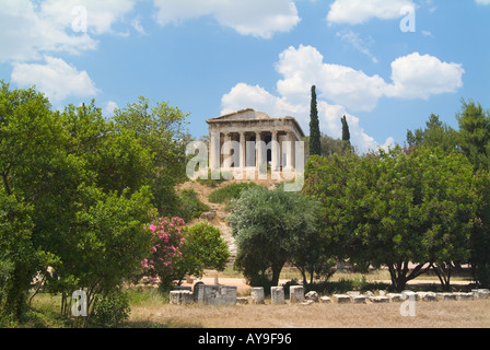 Grecia Atene tempio di Haphaestus Antica Agora Foto Stock