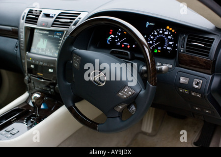 LEXUS LS 600h L UNITÀ HIBRID ARGENTO 2008 Foto Stock