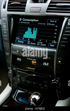 LEXUS LS 600h L UNITÀ HIBRID ARGENTO 2008 Foto Stock