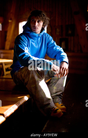 Sci Snowboard a Tignes 2008 Foto Stock