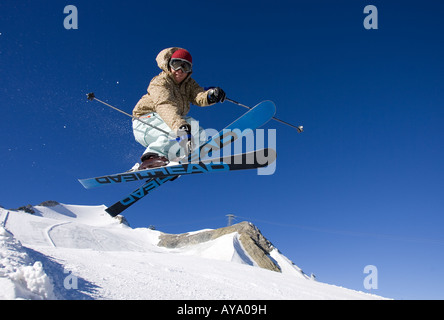Sci Snowboard a Tignes 2008 Foto Stock