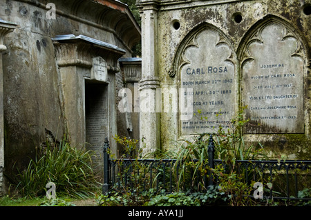 Il cimitero di Highgate a Londra, Regno Unito Foto Stock