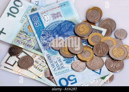 Zloty polacco, valuta Foto Stock