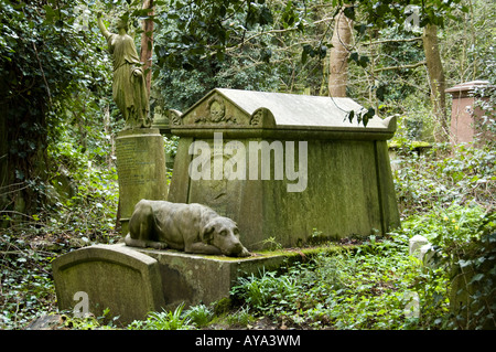 Il cimitero di Highgate a Londra, Regno Unito Foto Stock