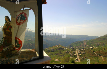 Vergine Maria Qadisha valle Libano Foto Stock