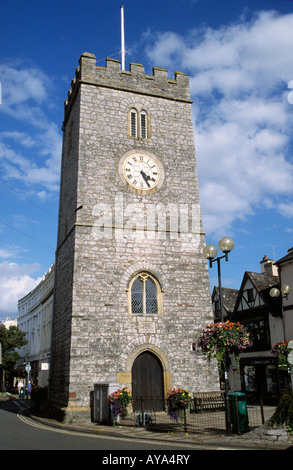 St Leonards Tower, Newton Abbot, Devon, Inghilterra Foto Stock