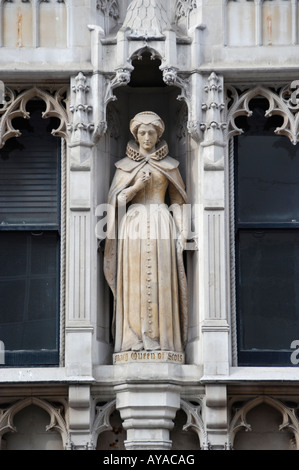 Statua di Maria Regina di Scozia in Fleet Street London Foto Stock