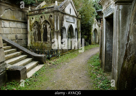 Il cimitero di Highgate a Londra, Regno Unito Foto Stock