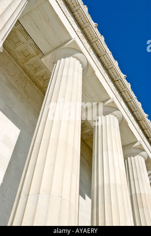 Esterno del Lincoln Memorial a Washington DC Foto Stock