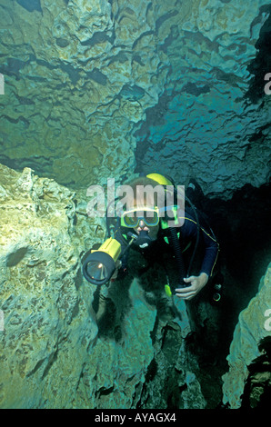 Florida grotta subacquea Immersioni a molla Foto Stock