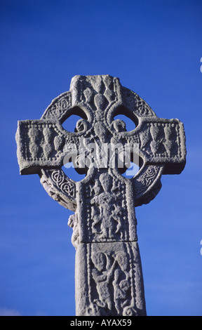 Undicesimo secolo alta croce, Drumcliff, Co Sligo, Irlanda Foto Stock