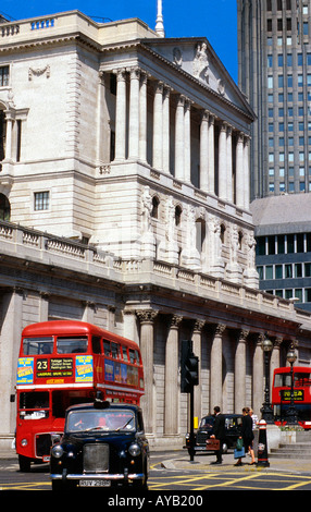 Banca d'Inghilterra nella città di Londra Foto Stock