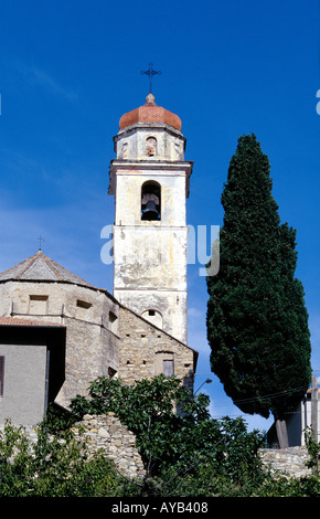 Chiesa in Liguria vicino ad Alassio Italia Foto Stock
