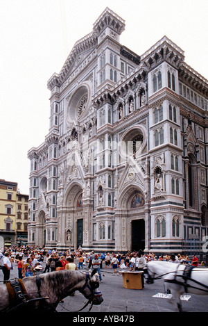 Basilica di Santa Maria del Fiore a Firenze Foto Stock