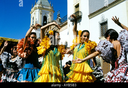 Lo spagnolo Flamenco Dancing Foto Stock