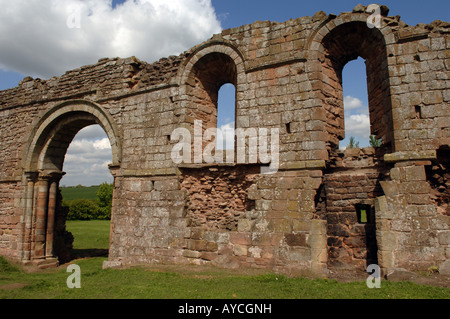 White Ladies Priory sul Shropshire e confine Staffordshire Inghilterra Foto Stock