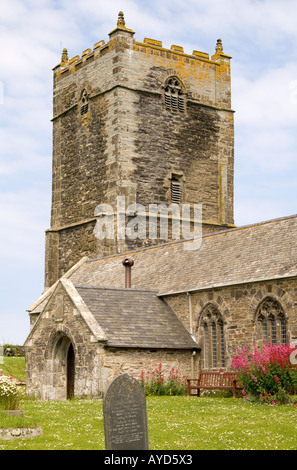 St Merryn chiesa St Merryn vicino a Padstow Cornwall Regno Unito Foto Stock