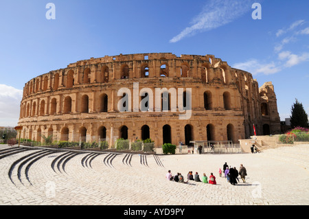L'Anfiteatro romano di El Jem ,Tunisia Africa del Nord Foto Stock