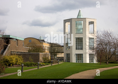 Churchill College Moller center. Cambridge. Cambridgeshire. East Anglia. Regno Unito. Foto Stock