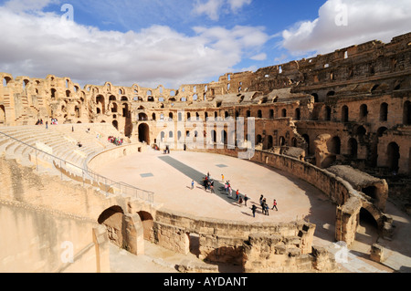 Anfiteatro romano di El Jem Tunisia Foto Stock