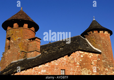 Collonges la Rouge di uno dei più bei villaggi di Francia Corrèze Foto Stock