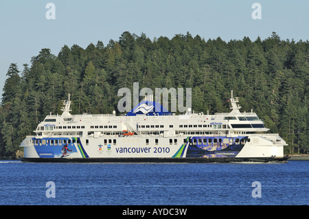 Primo giorno di servizio per BC "costiera" rinascimentale navi operanti tra Namaimo e Vancouver British Columbia Foto Stock