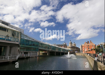 Princess Quay shopping center nel centro di Hull, nello Yorkshire, Regno Unito Foto Stock