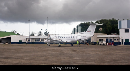 Port Gentil aeroporto, Gabon, Central Africa occidentale Foto Stock