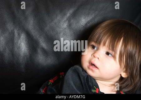 Ritratto di nove mesi Baby girl Foto Stock