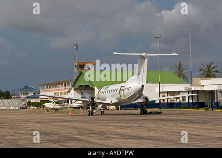 Port Gentil aeroporto, Gabon, Central Africa occidentale Foto Stock