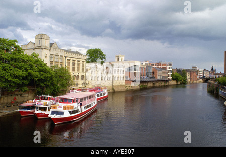 Fiume Ouse York Regno Unito Foto Stock