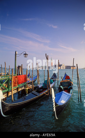 Gondole a San Marco Venezia Italia Foto Stock