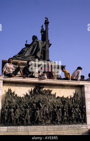 India del nord Caption locale Calcutta Queen Victoria Memorial Foto Stock