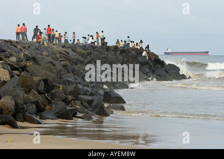 Costa est dell India Chennai in India del Sud Foto Stock