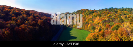Ojcow National Park a cadere panorama Polonia Foto Stock
