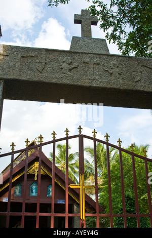 St Mary Chiesa in Tamil Nadu India creduto da alcuni di essere una delle Chiese fondate da san Tommaso Foto Stock