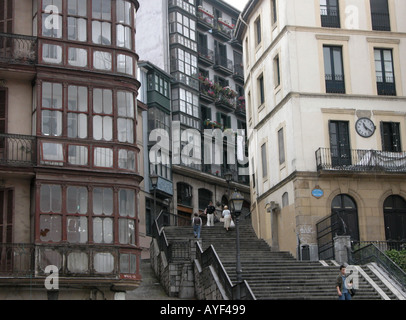 Plaza Miguel de Unamuno Casco Viejo Bilbao Foto Stock