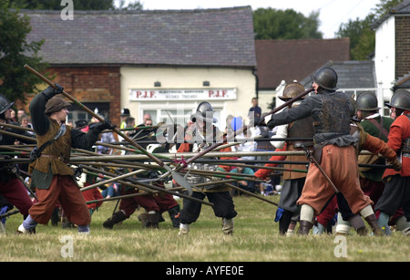 Nodo sigillato battaglia re emanazione Redbourne Hertfordshire, Regno Unito Foto Stock