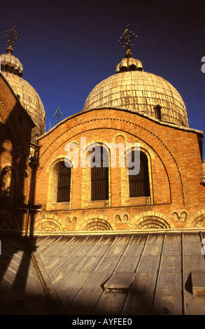 Dettagli architettonici Basilica di San Marco, Venezia, Italia. Foto Stock