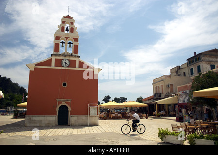 Gaios città isola del Mar Ionio Paxos Grecia PAXI Foto Stock