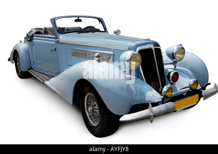 Classic azzurro Audi retro vintage auto Foto Stock